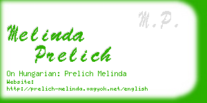 melinda prelich business card